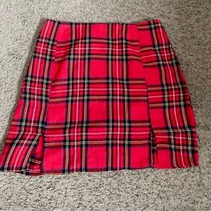 Plaid Mini Skirt